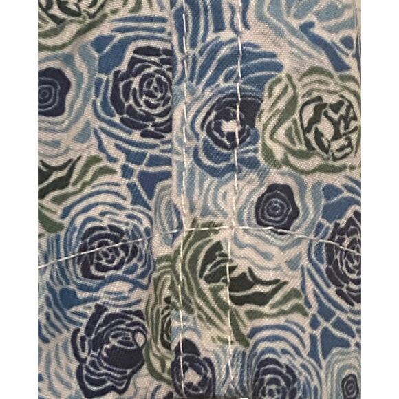 Slate & Stone Men’s Cabo Swimsuit Shorts Med Blue Green Floral 6” Poly Pockets - Picture 6 of 16